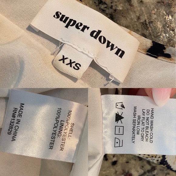 Superdown Snake Print Ruffle Mini Dress - Picture 6 of 6